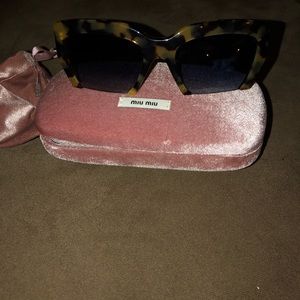 Authentic Miu Miu Cat Eye Rasior Sunnies